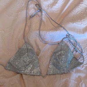 FESTIVAL OUTFIT. sparkle bikini top size small